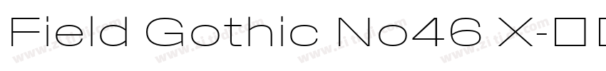 Field Gothic No46 X字体转换